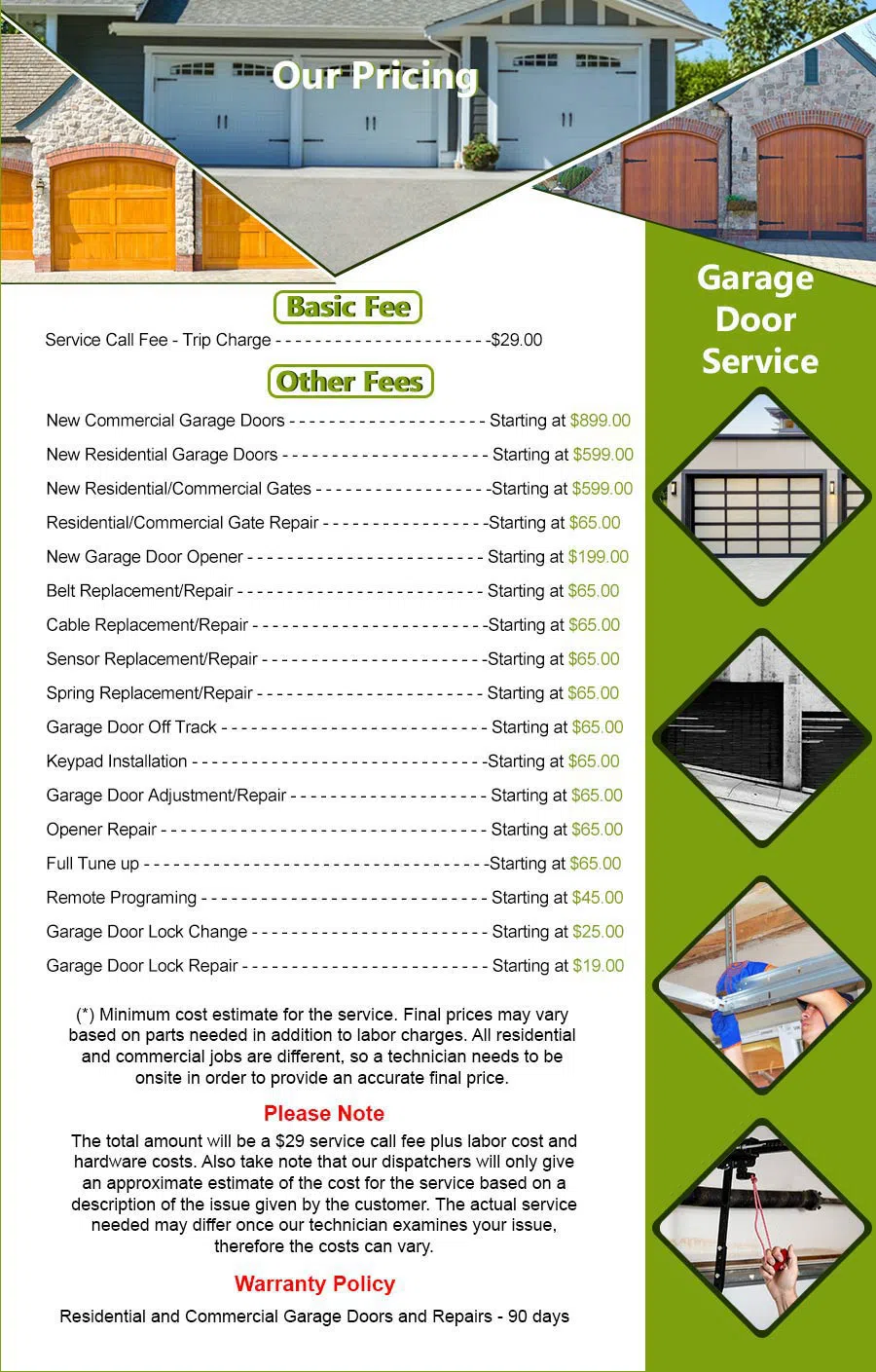 Interstate Garage Door Service Fort Worth, TX 817-984-9582